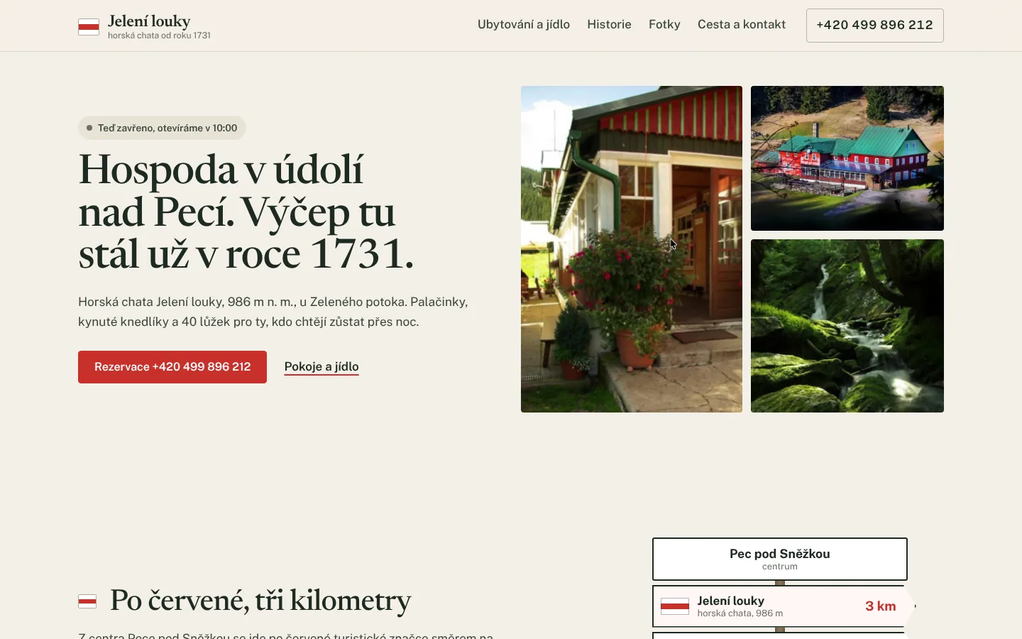 Web Jelení louky